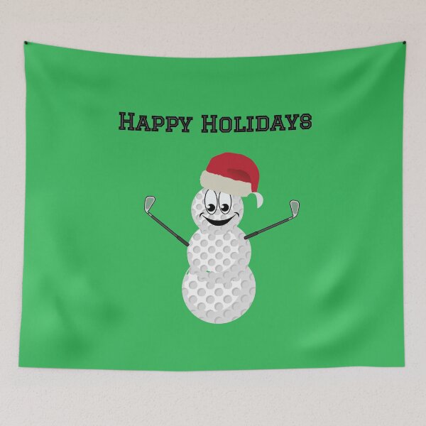 Item preview, Golf Santa Snowman Happy Holidays designed and sold by cmd-art.
