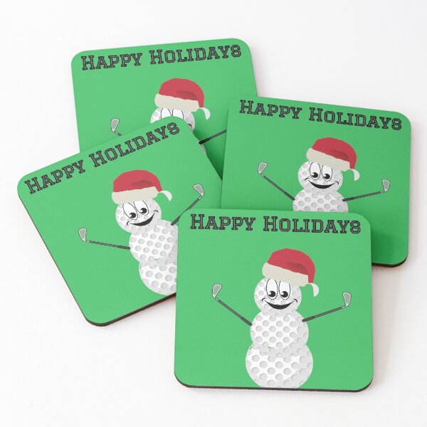Item preview, Golf Santa Snowman Happy Holidays designed and sold by cmd-art.