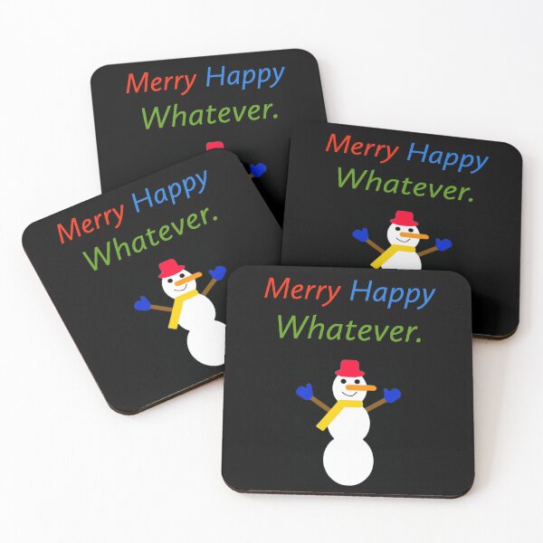 Item preview, Merry happy whatever  designed and sold by Rachel the Artist .