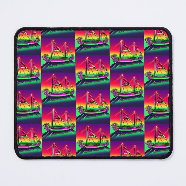 Item preview, Synthwave Viking Longship designed and sold by Mr-Saxon.