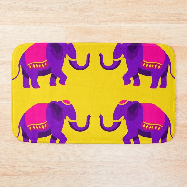 Item preview, Indian Festival Theme Elephant Artwork on Yellow Background designed and sold by deepakrode7.