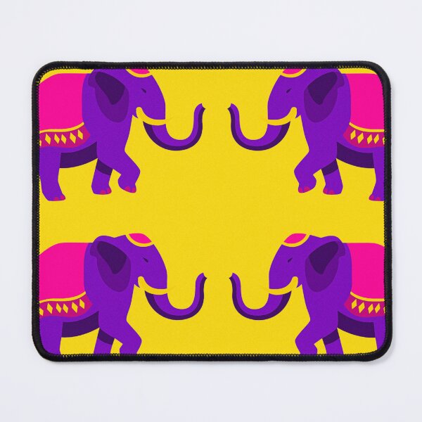 Item preview, Indian Festival Theme Elephant Artwork on Yellow Background designed and sold by deepakrode7.