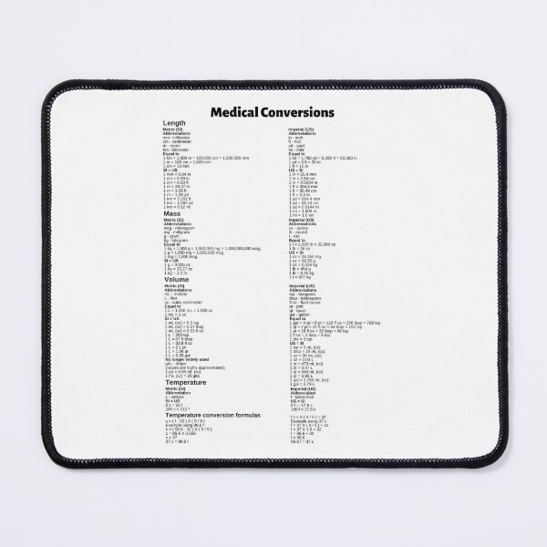 Item preview, Medical Conversions Chart designed and sold by Caregiverology.