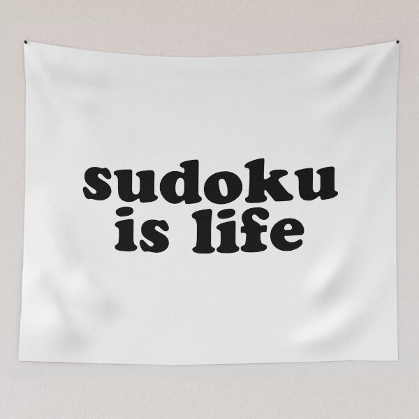 Item preview, Sudoku is Life | Black Font 1 designed and sold by beanibooi.