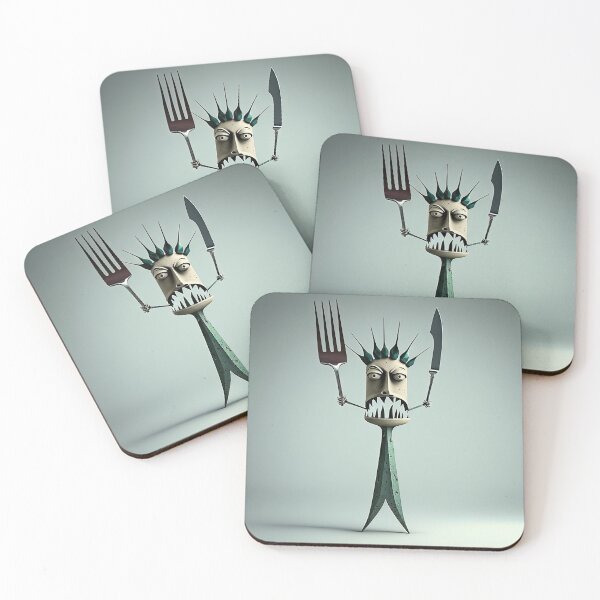Artikelvorschau, Chef monster with a knife and fork entworfen und verkauft von mrlongfield.