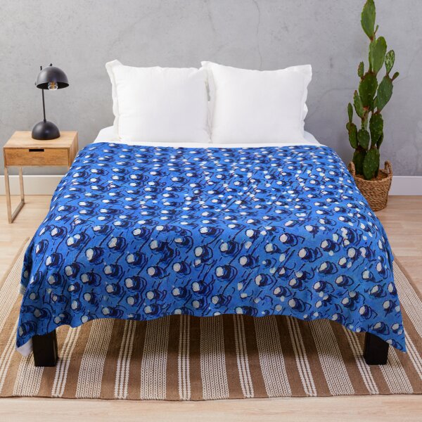 Item preview, Textile Patterns - Dots on Blue - From Vulturine Guinea Fowl designed and sold by KarendiBeeArts.