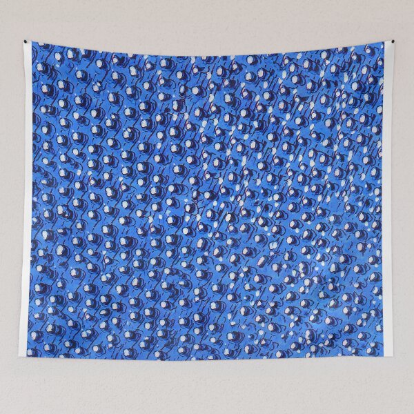 Item preview, Textile Patterns - Dots on Blue - From Vulturine Guinea Fowl designed and sold by KarendiBeeArts.