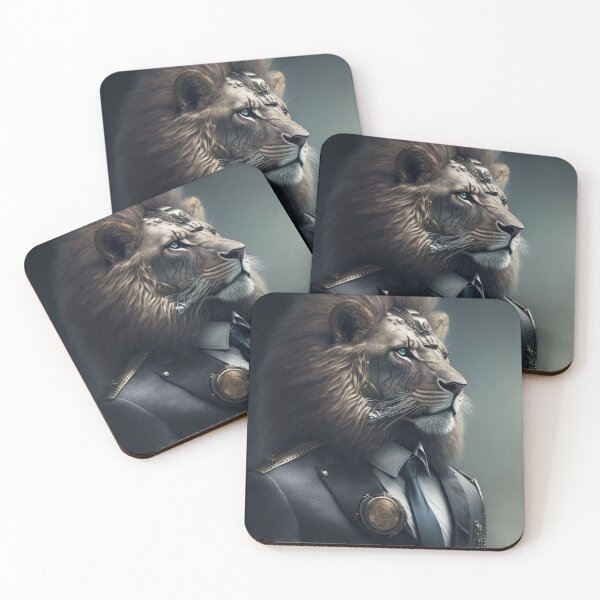 Item preview, Lion Wearing A Suit Portrait designed and sold by ChickenTraffic.