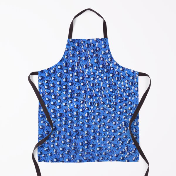 Item preview, Textile Patterns - Dots on Blue - From Vulturine Guinea Fowl designed and sold by KarendiBeeArts.