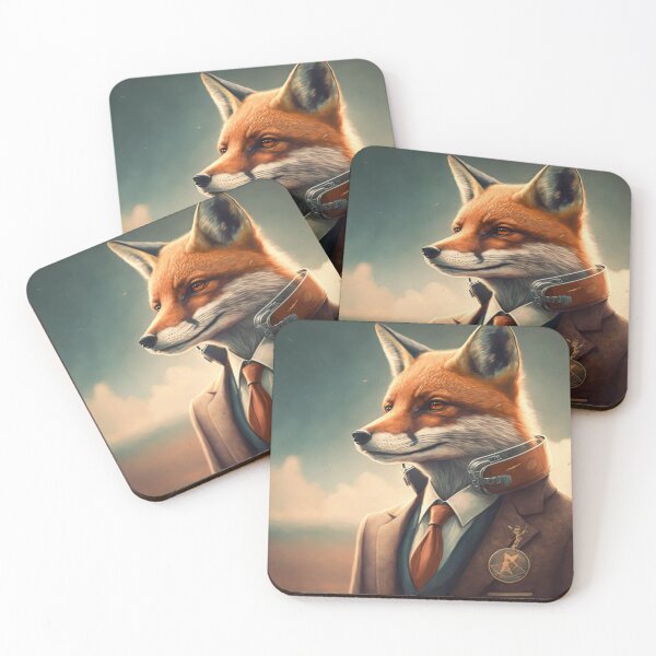 Item preview, Fox Wearing A Suit Portrait designed and sold by ChickenTraffic.