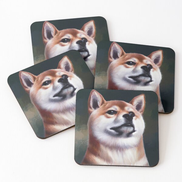 Item preview, philosophical Shiba Inu designed and sold by MyOilArt4you.