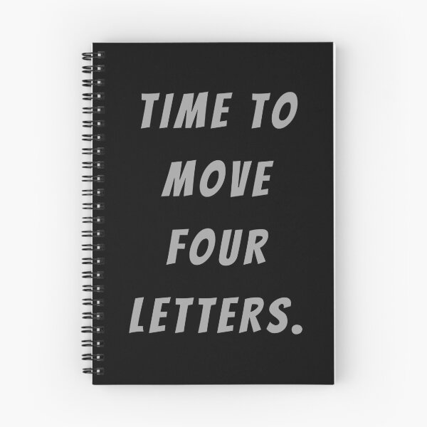 Item preview, Time To Move Four Letters. - Large Subtitle Version designed and sold by SN-MI.