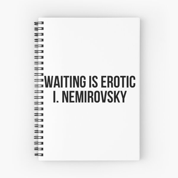 Item preview, Waiting is erotic I. Nemirovsky designed and sold by LiteraryQuotes.