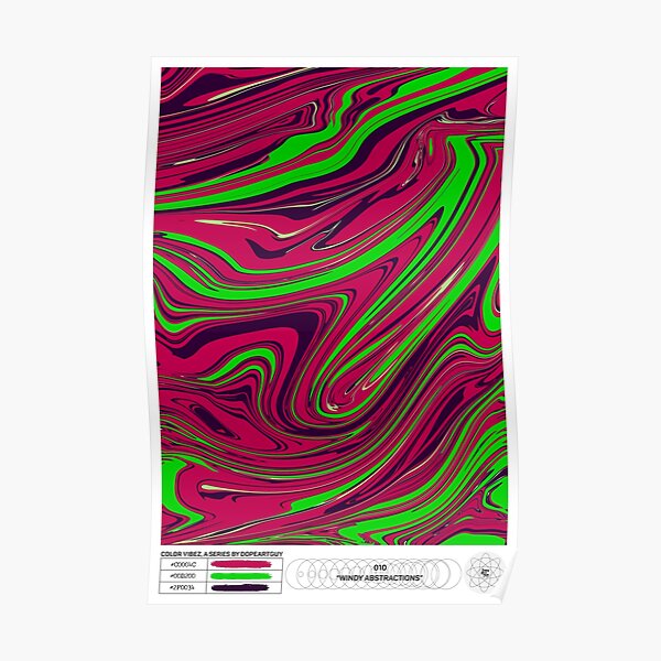 Windy Abstractions | Color Vibez 010 Poster