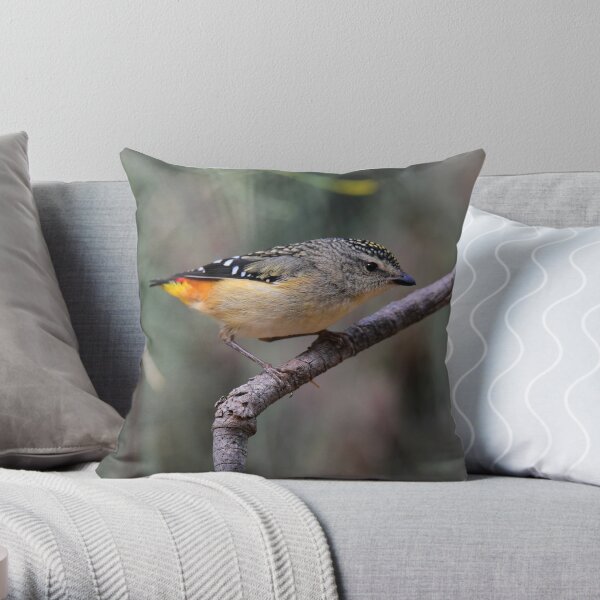 Spotted Pardalote of Western Australia Throw Pillow