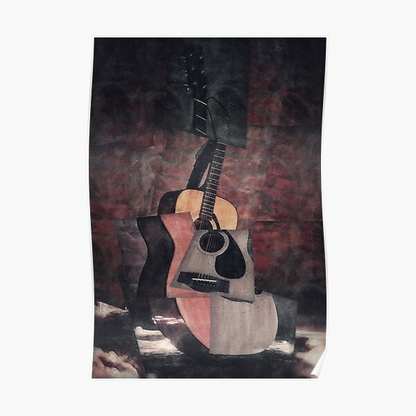 "The Art of Guitar Acoustic" Poster for Sale by ZiAttaArt Redbubble