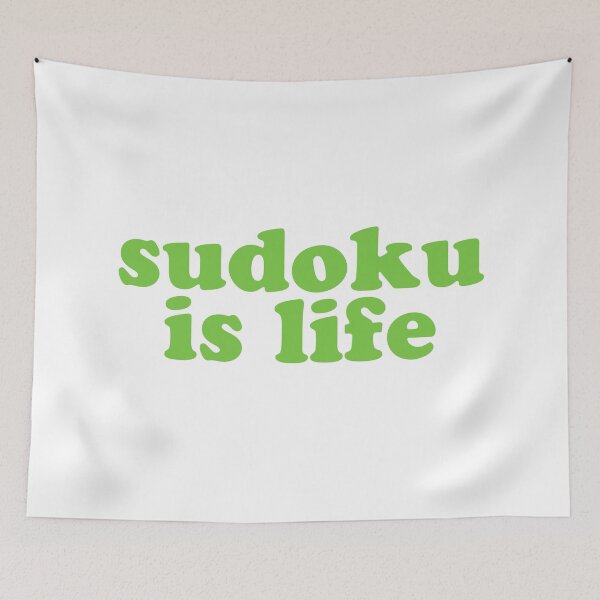 Item preview, Sudoku is Life | Green Font 1 designed and sold by beanibooi.