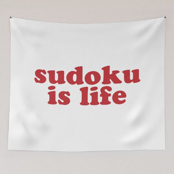 Item preview, Sudoku is Life | Red Font 1 designed and sold by beanibooi.