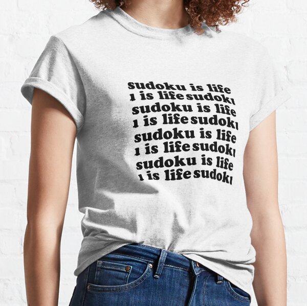 Item preview, Sudoku is Life | Black Tiled Font 1 designed and sold by beanibooi.
