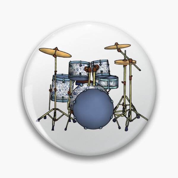Item preview, Blue Vintage Drum Set designed and sold by kamkam19.