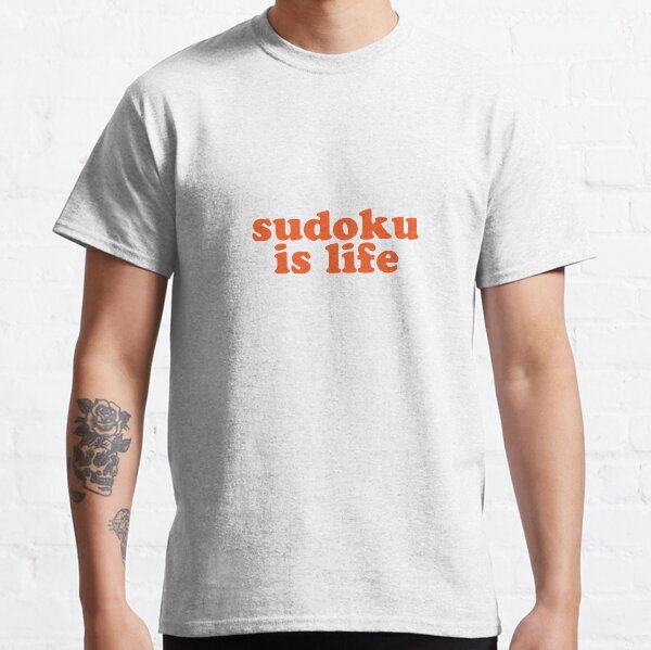 Item preview, Sudoku is Life | Burnt Orange Font 1 designed and sold by beanibooi.