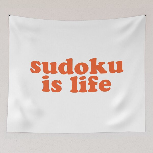 Item preview, Sudoku is Life | Burnt Orange Font 1 designed and sold by beanibooi.