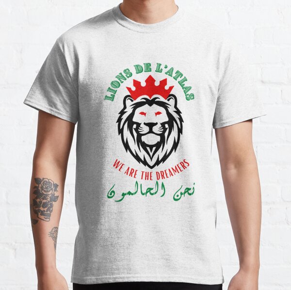 Morocco The Atlas Lions National Football Team Logo Shirt - Ink In Action