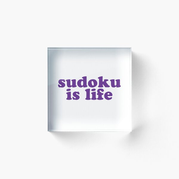 Artikelvorschau, Sudoku ist Leben | Lila Schriftart 1 entworfen und verkauft von beanibooi.