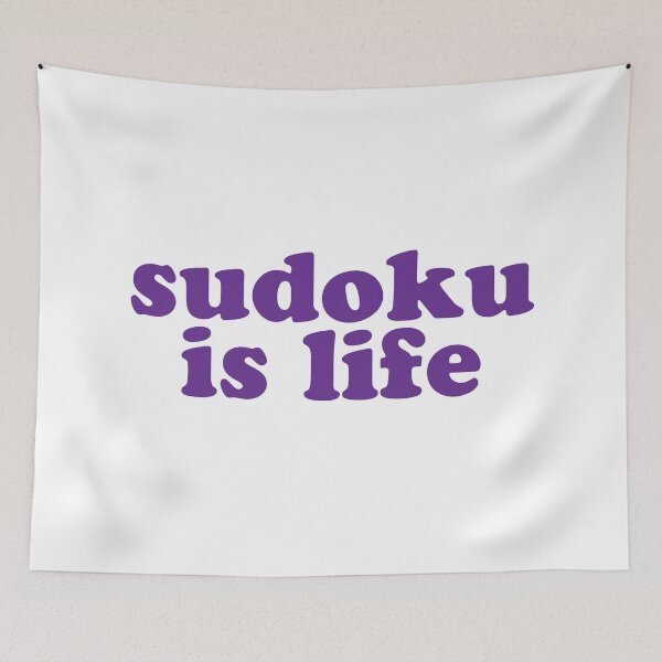 Item preview, Sudoku is Life | Purple Font 1 designed and sold by beanibooi.