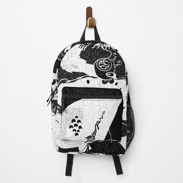 Item preview, Black and white retro futuristic alien fishing camp designed and sold by Popalt.