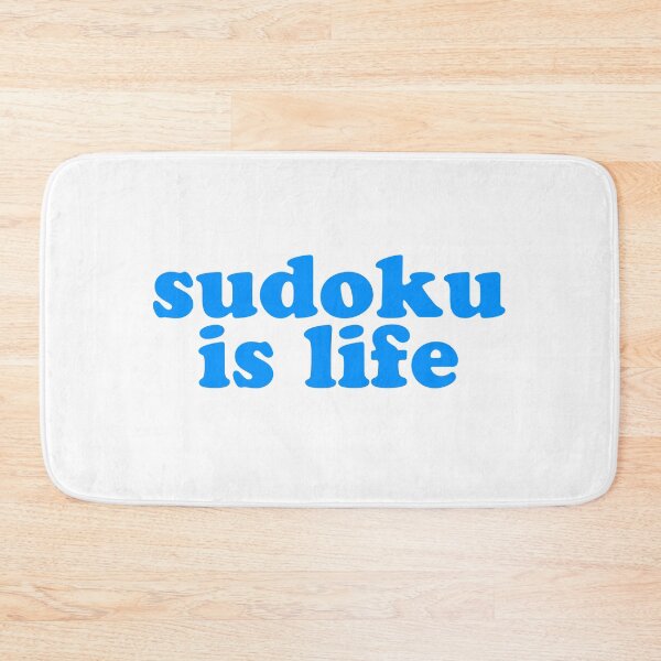 Item preview, Sudoku is Life | Blue Font Font 1 designed and sold by beanibooi.