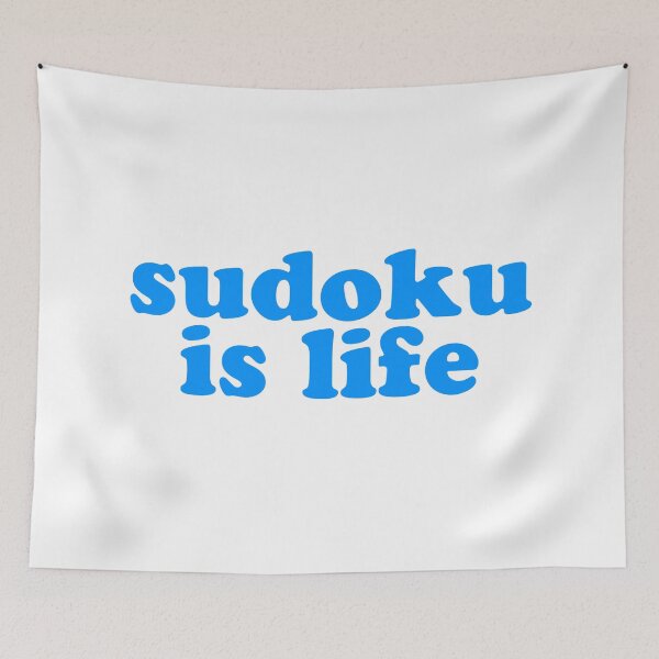 Item preview, Sudoku is Life | Blue Font Font 1 designed and sold by beanibooi.