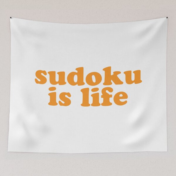 Item preview, Sudoku is Life | Orange Font 1 designed and sold by beanibooi.
