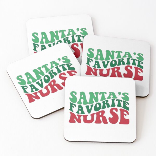 Item preview, santa's favorite nurse, merry christmas, santa's favorite, christmas nurse, christmas nurse, nurse gift designed and sold by Sophistical.