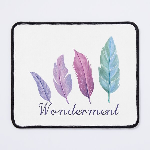 Item preview, Wonderment Colored Feathers, inspirational meanings designed and sold by Targeted Inspire.