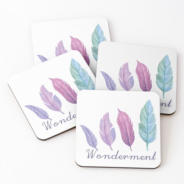 Item preview, Wonderment Colored Feathers, inspirational meanings designed and sold by Targeted Inspire.