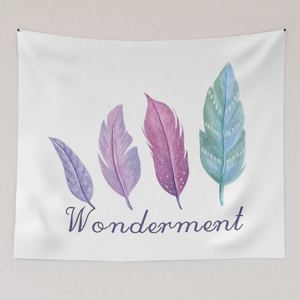 Item preview, Wonderment Colored Feathers, inspirational meanings designed and sold by Targeted Inspire.