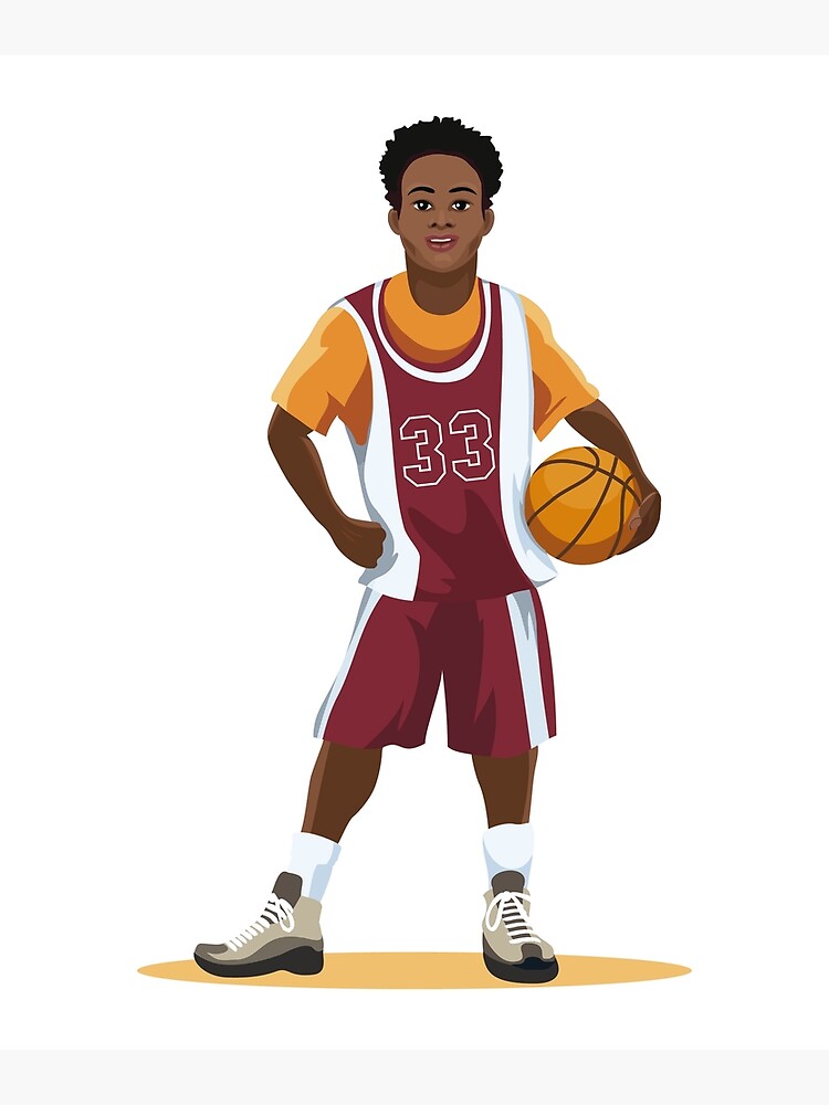 basketball-player-in-uniform-poster-for-sale-by-haxino-redbubble