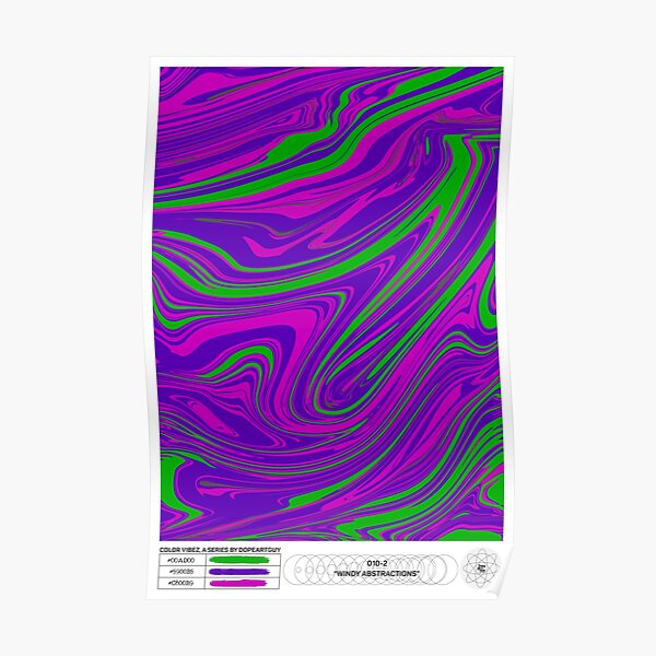 Windy Abstractions | Color Vibez 010-2 Poster