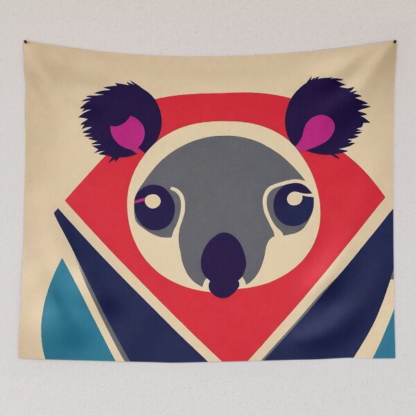 Item preview, Koala logo, geometric, vector, symmetrical, minimalism designed and sold by DrawItOnce.