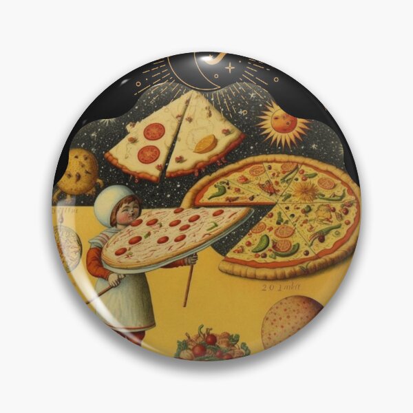 Item preview, Fantasy on the theme of Pizza in space Vintage comics Space Pizza designed and sold by GorinART.