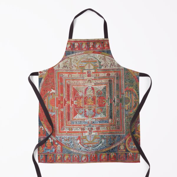 Item preview, Manjushri Tibetan Buddhist Deity Mandala Thangka Reproduction designed and sold by Tammy Winand Arts.