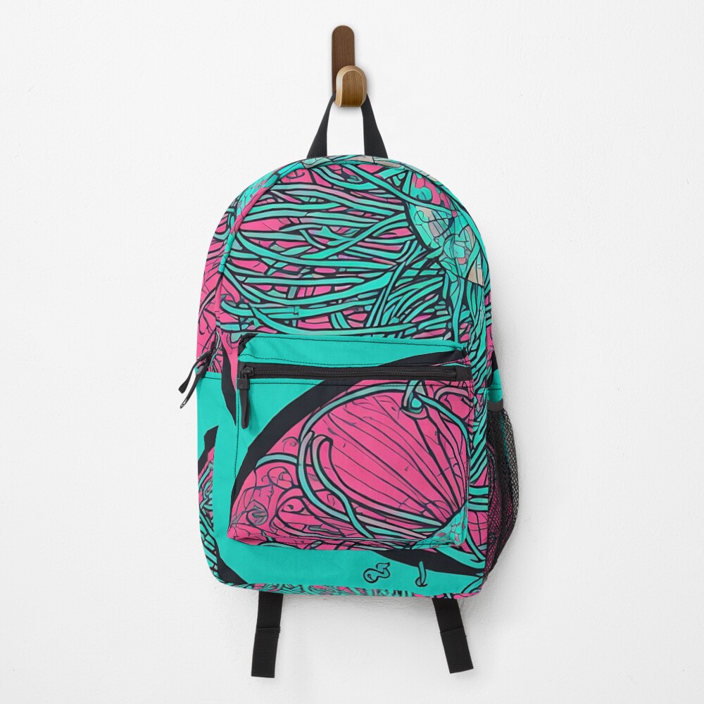 Vista previa del artículo con la obra «Mochila», diseñado y vendido por DrawItOnce.