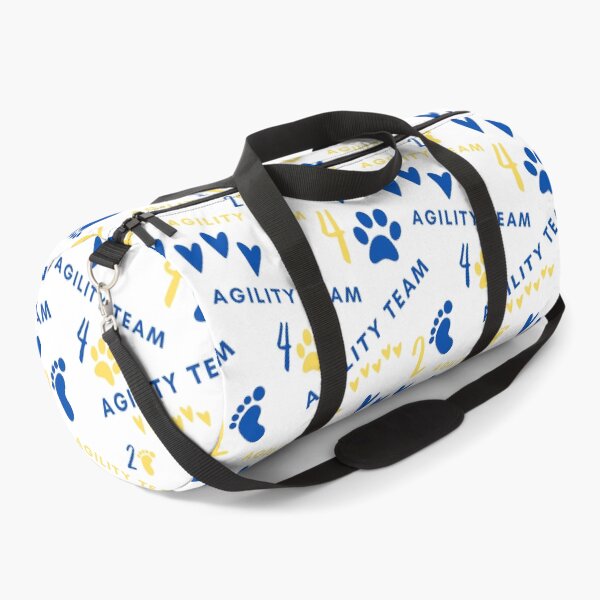 Item preview, Agility team 4 legs and 2 feet with hearts in blue and yellow designed and sold by PausePapote.