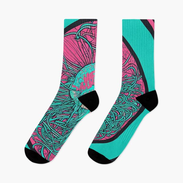 Item preview, Jellyfish logo, geometric, vector, symmetrical, minimalism designed and sold by DrawItOnce.
