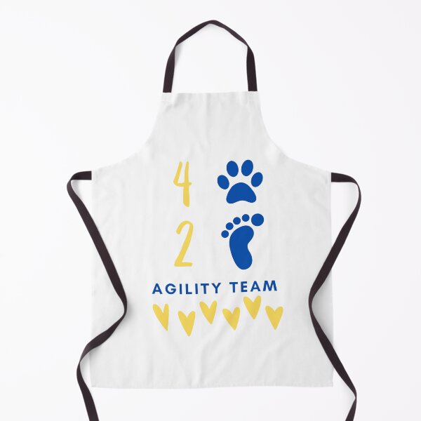 Item preview, Agility team 4 legs and 2 feet with hearts in blue and yellow designed and sold by PausePapote.