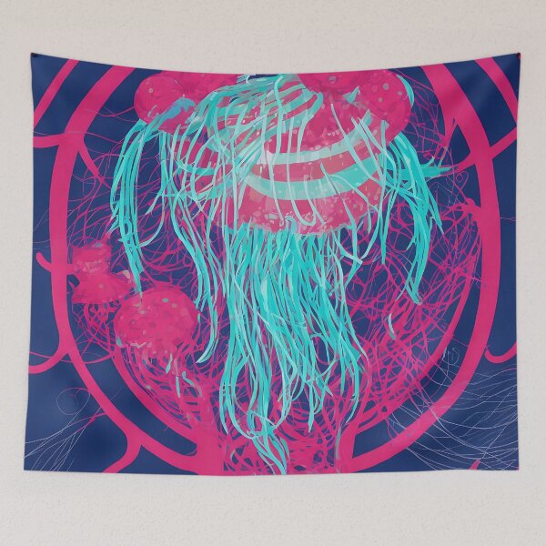 Artikelvorschau, Jellyfish logo, geometric, vector, symmetrical, minimalism entworfen und verkauft von DrawItOnce.