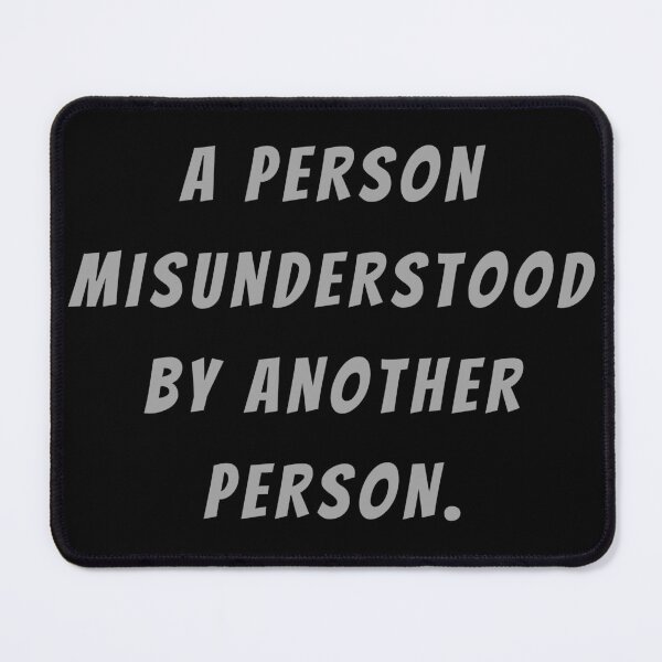 Item preview, A Person Misunderstood By Another Person. - Large Subtitle Version designed and sold by SN-MI.