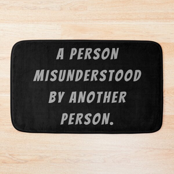 Item preview, A Person Misunderstood By Another Person. - Large Subtitle Version designed and sold by SN-MI.