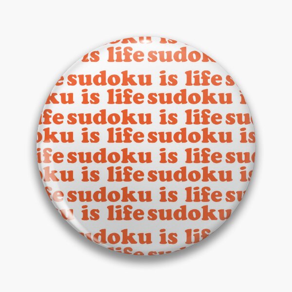 Item preview, Sudoku is Life | Burnt Orange Tiled Font 1 designed and sold by beanibooi.